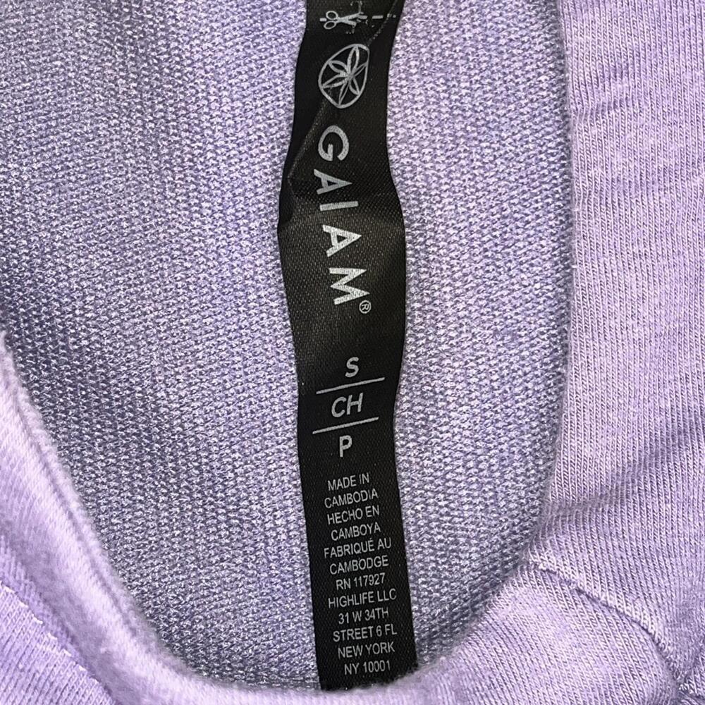 Gaiam Activewear Women’s Purple Hooded Sweatshirt Pockets Size Small - Picture 7 of 8